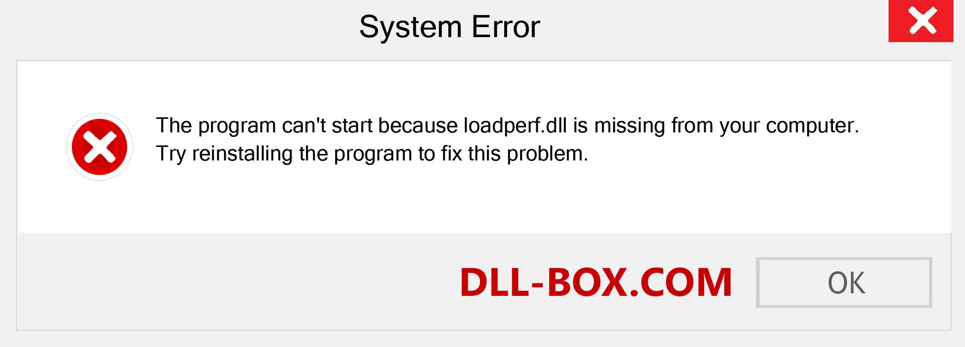  loadperf.dll file is missing?. Download for Windows 7, 8, 10 - Fix  loadperf dll Missing Error on Windows, photos, images