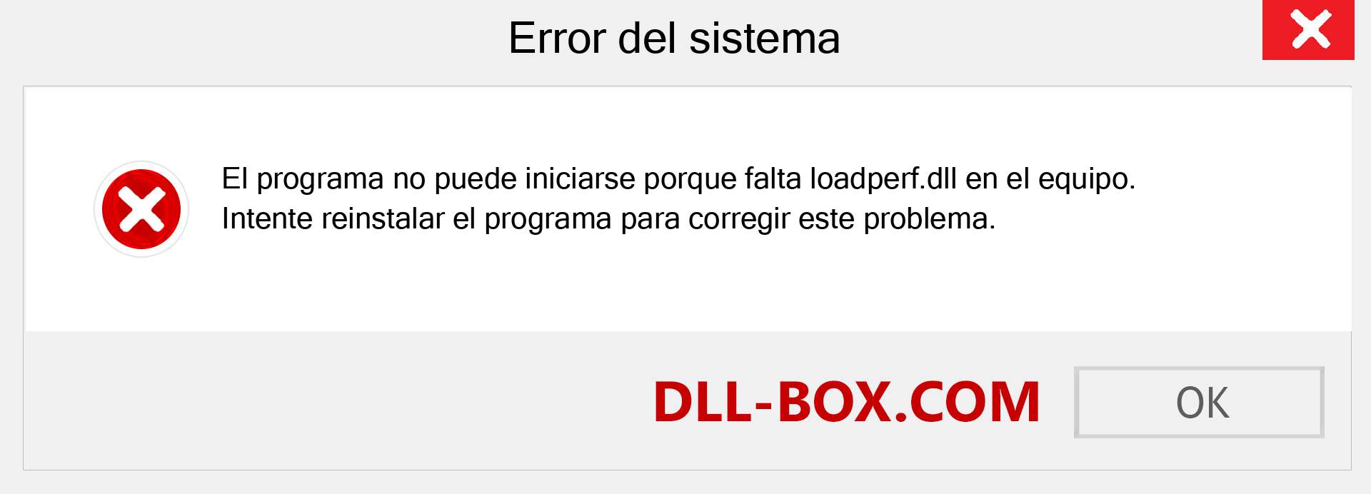 ¿Falta el archivo loadperf.dll ?. Descargar para Windows 7, 8, 10 - Corregir loadperf dll Missing Error en Windows, fotos, imágenes