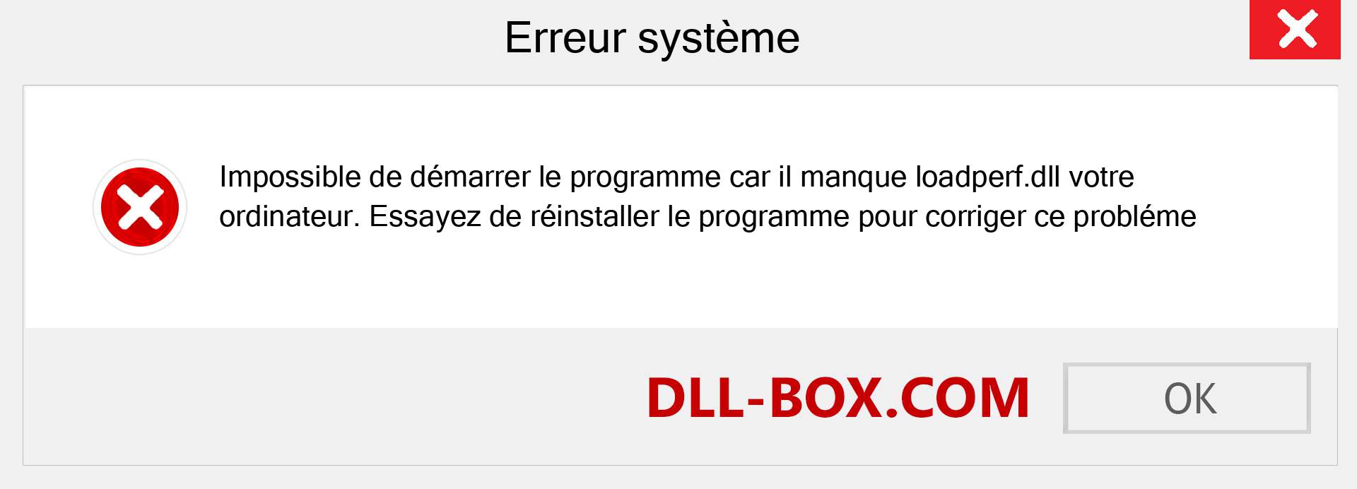 Le fichier loadperf.dll est manquant ?. Télécharger pour Windows 7, 8, 10 - Correction de l'erreur manquante loadperf dll sur Windows, photos, images